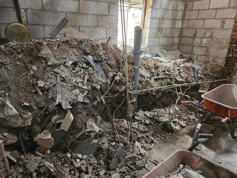 Brick & Gravel Clearance — before Waste Busters Staffordshire cleared the site