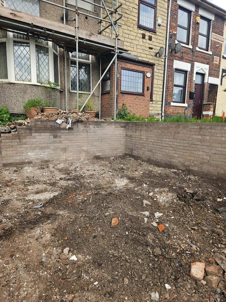 Front Garden Builders Waste — after Waste Busters Staffordshire cleared the site
