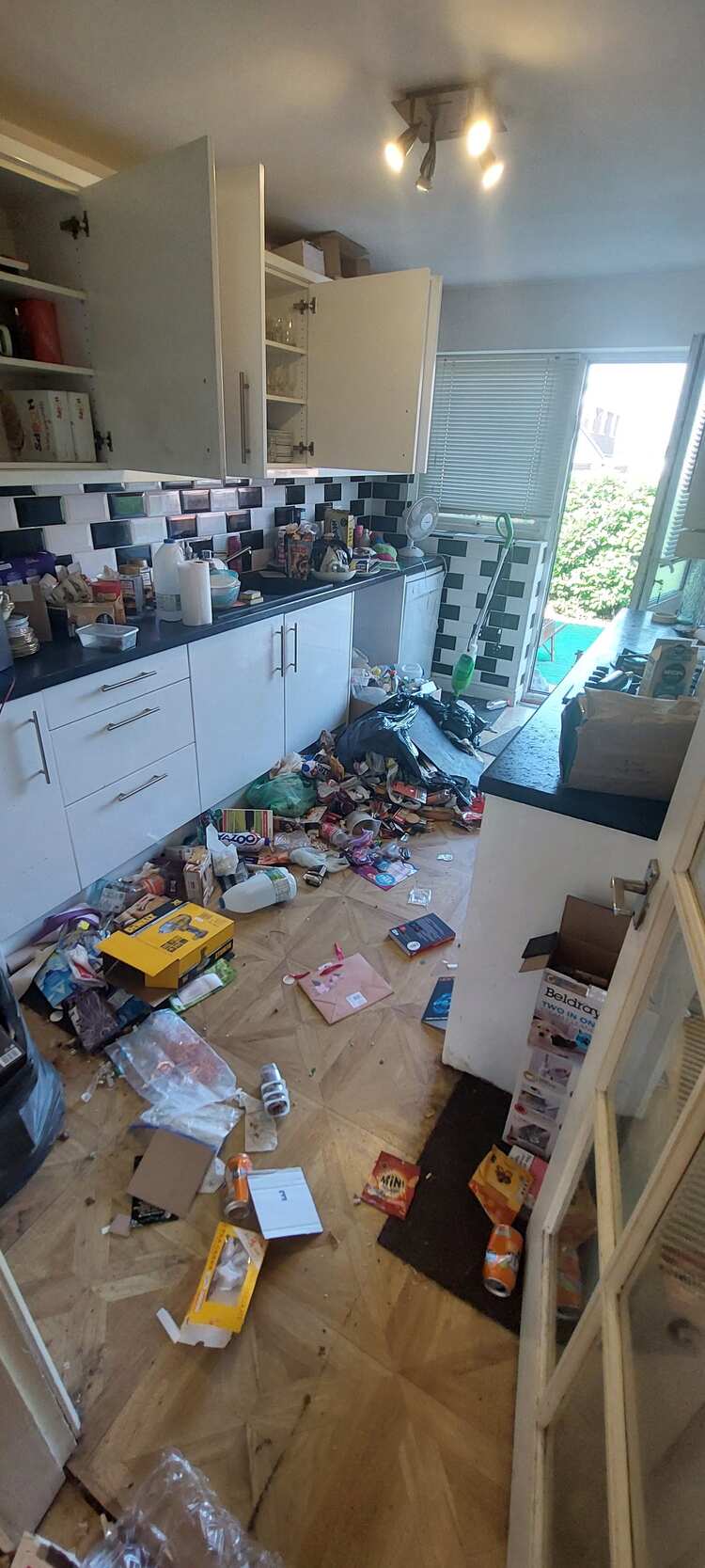 Kitchen Clearance — before Waste Busters Staffordshire cleared the site