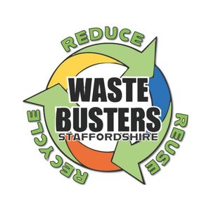 Waste Busters Staffordshire logo — reduce, reuse, recycle